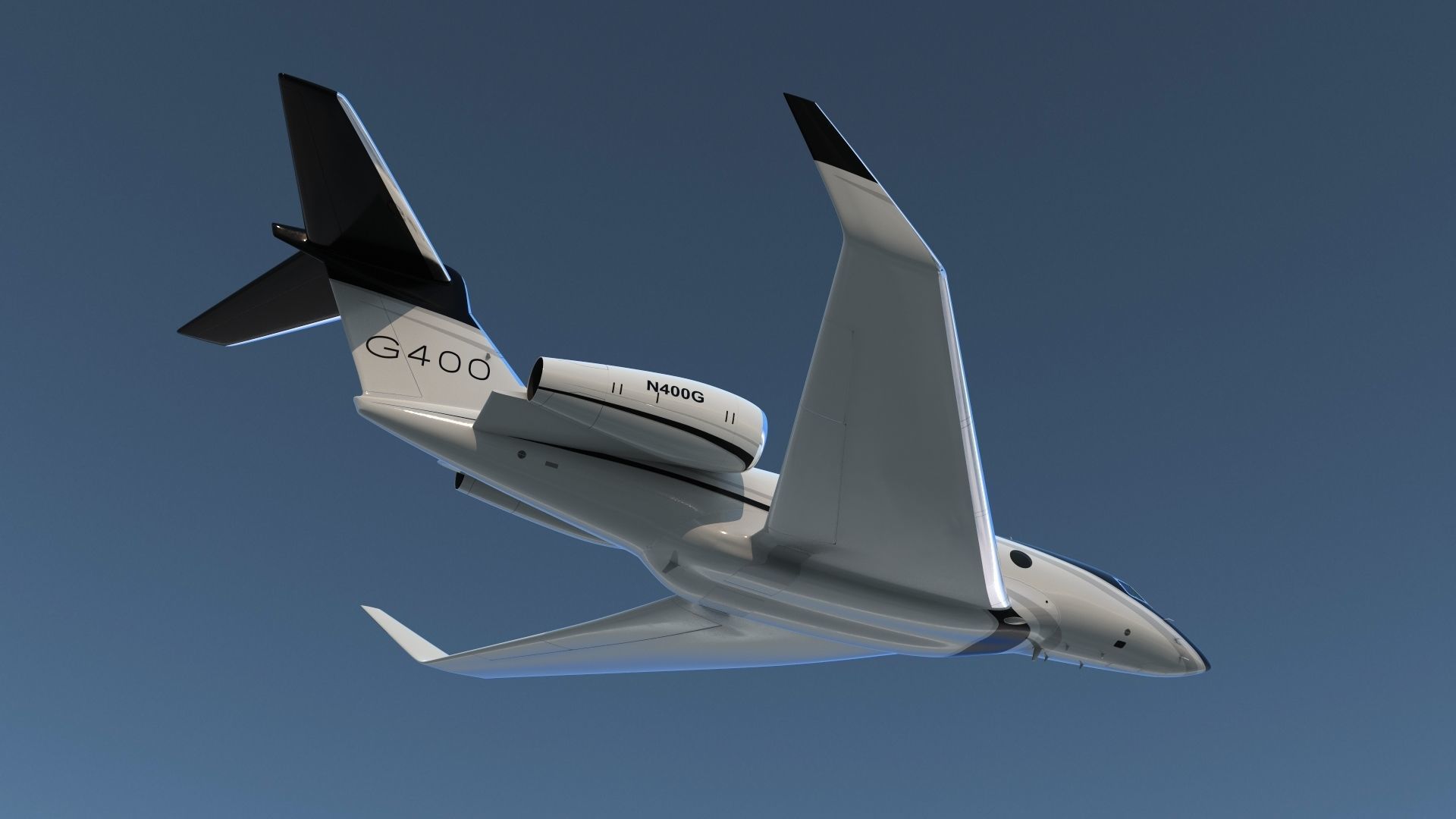Gulfstream G400 Twin Engine Business Jet 3D model_5