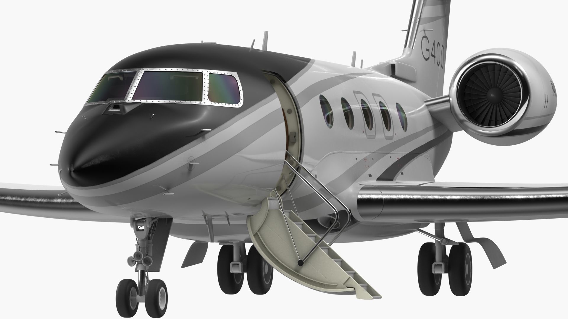 Gulfstream G400 Twin Engine Business Jet 3D model_21