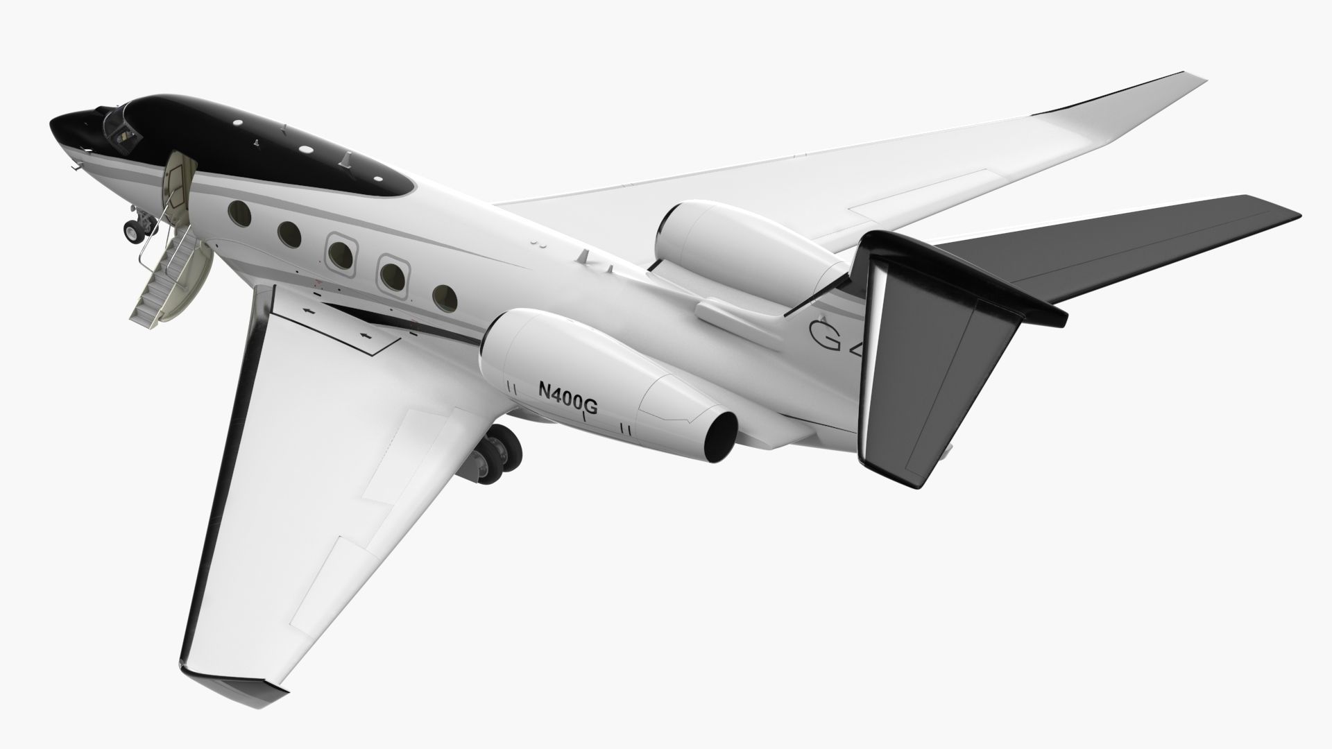 Gulfstream G400 Twin Engine Business Jet 3D model_14