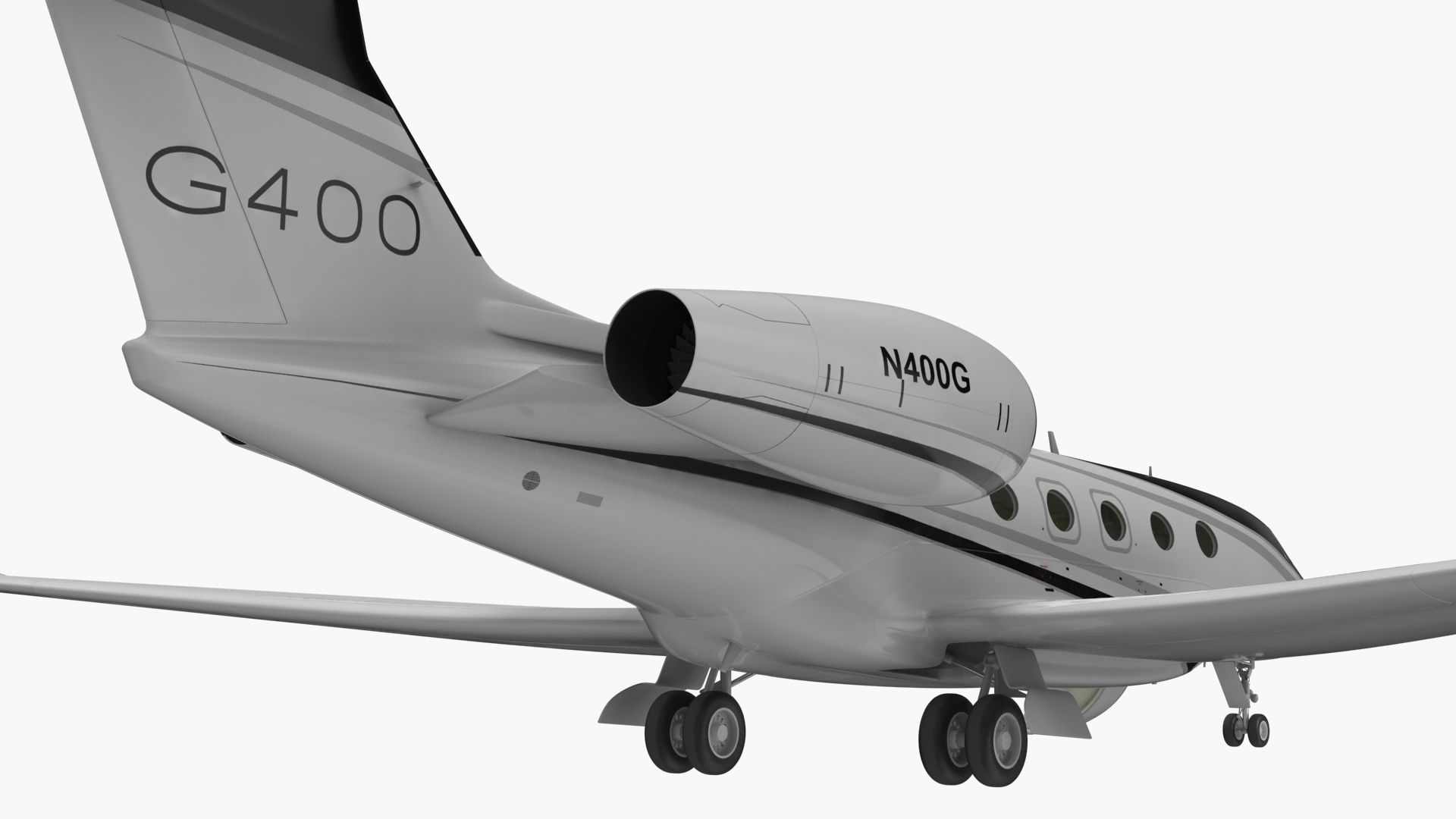 Gulfstream G400 Twin Engine Business Jet 3D model_16