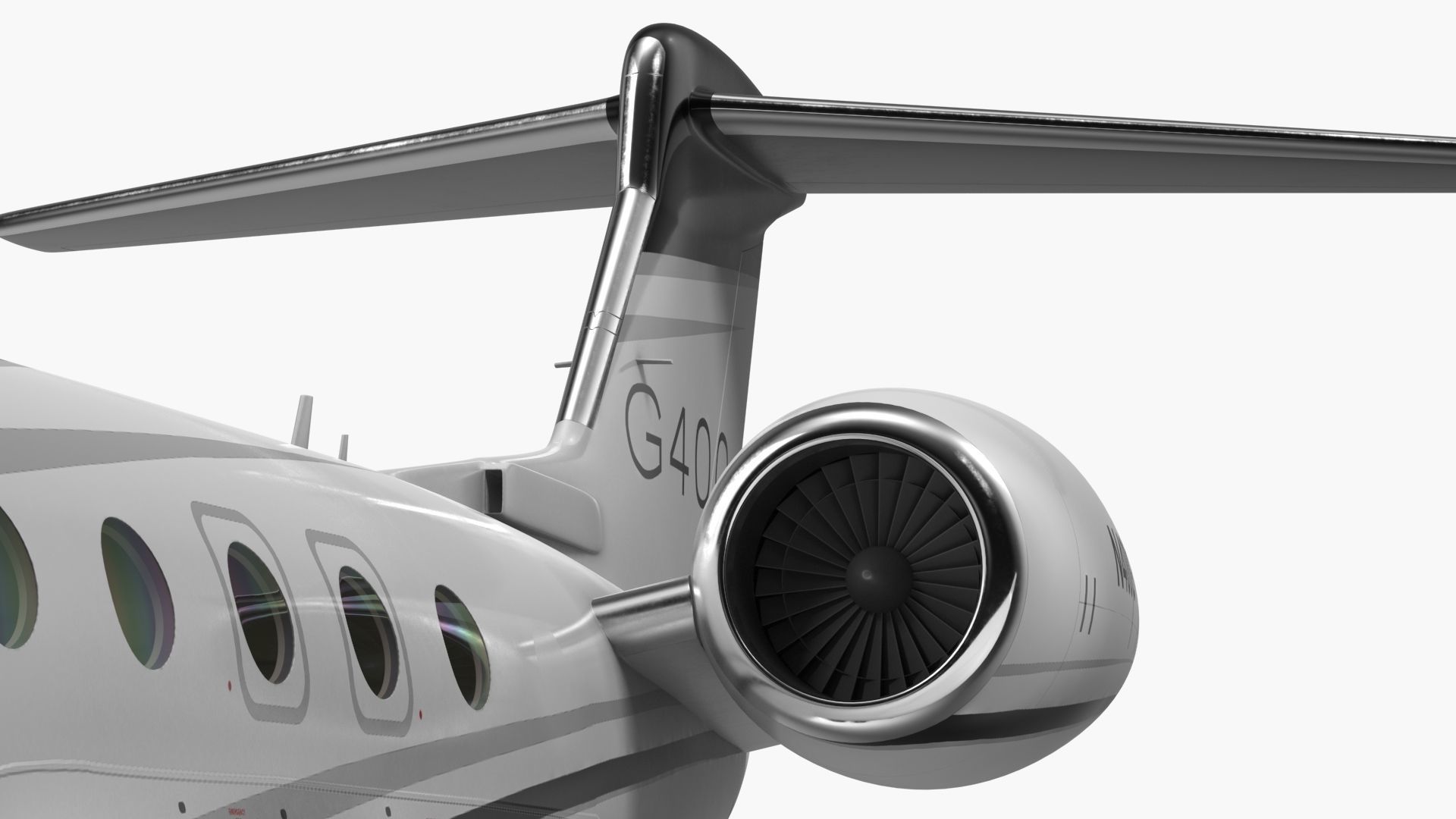 Gulfstream G400 Twin Engine Business Jet 3D model_18
