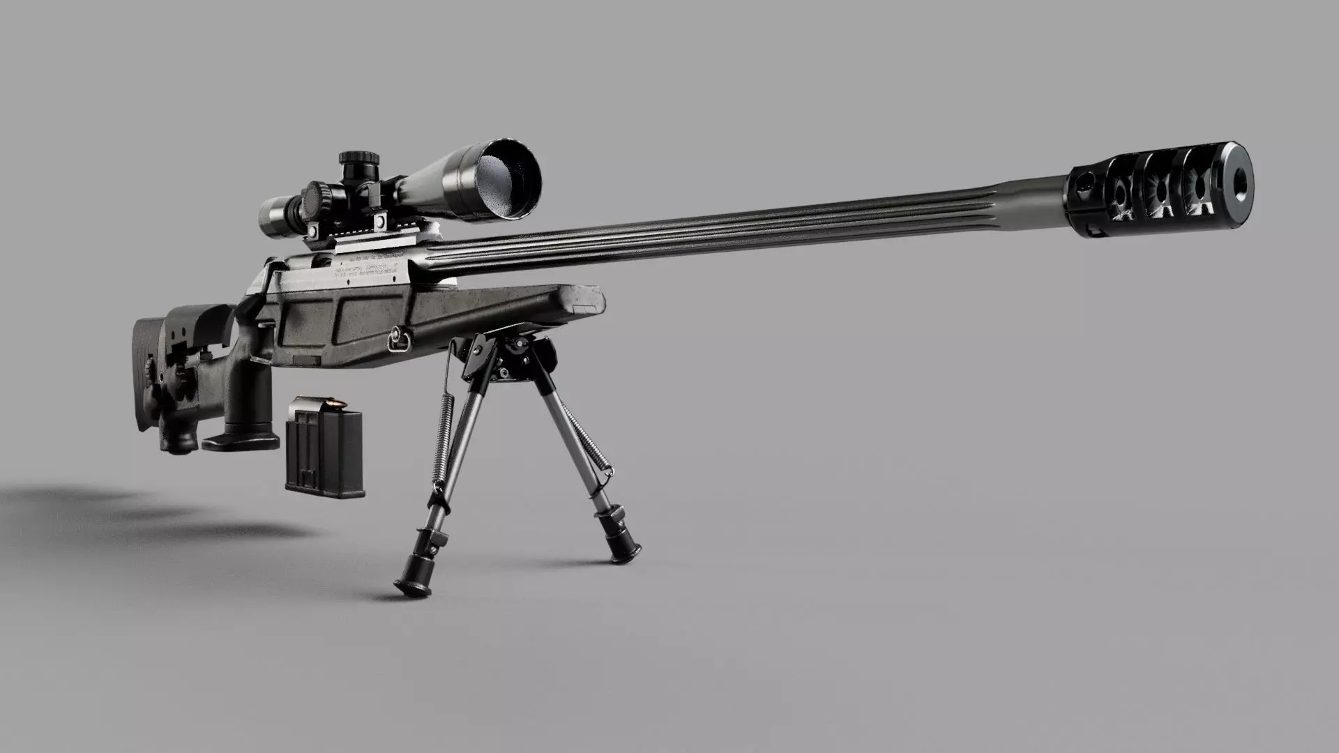 SIG Blaser R93 LRS2 Tactical Low-poly 3D model_0