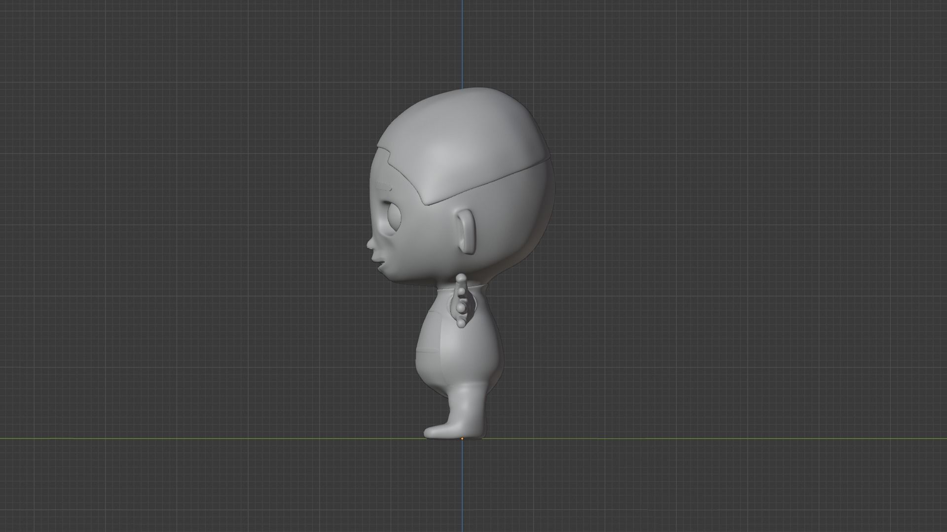 Rigged baby character 3D model_2