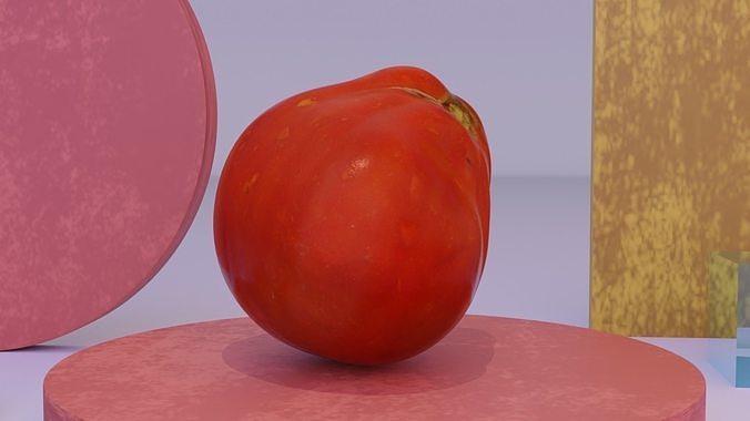 Tomato 05 Low-poly 3D model 5