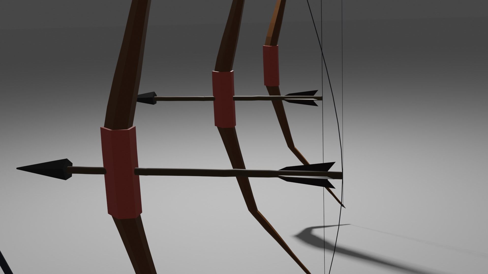 stylized bow 3D model_6