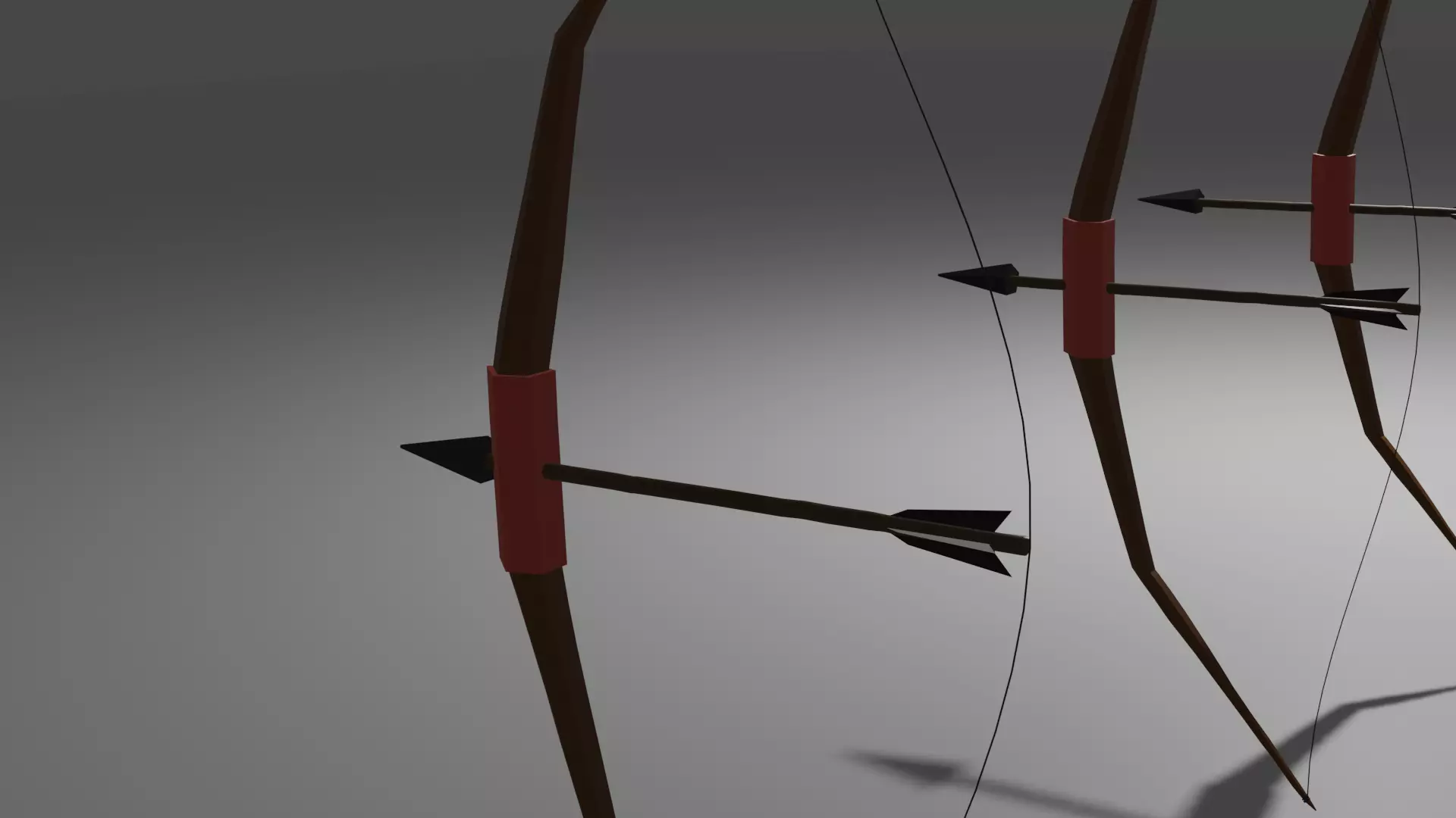 stylized bow 3D model_0