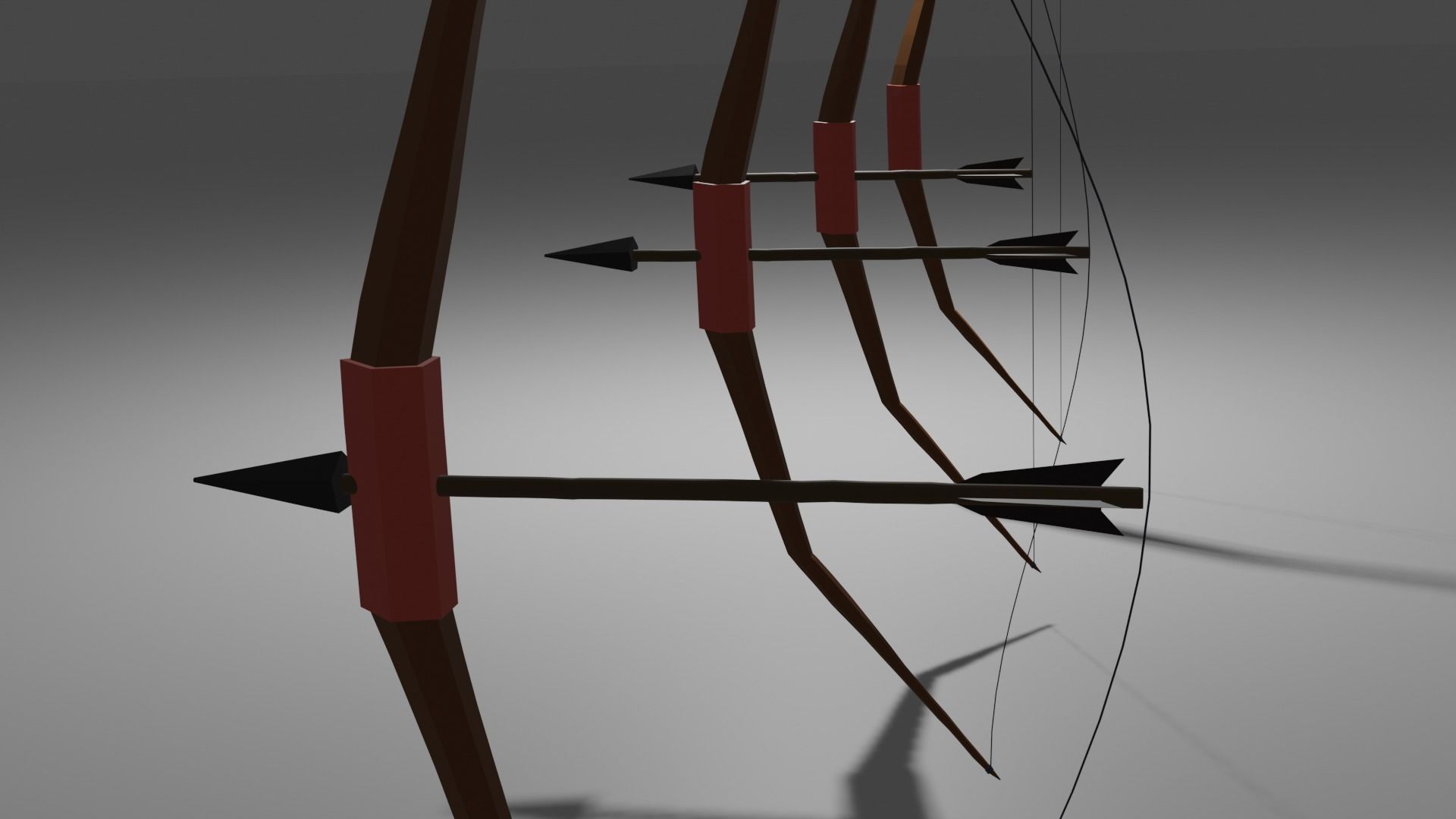 stylized bow 3D model_4