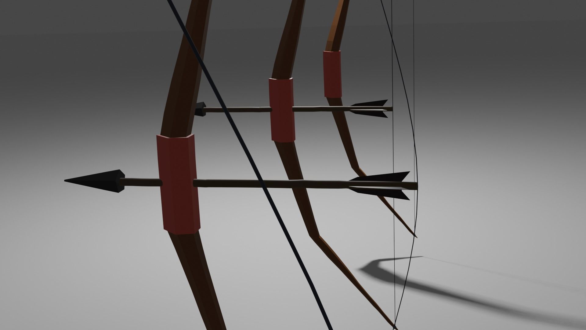 stylized bow 3D model_5