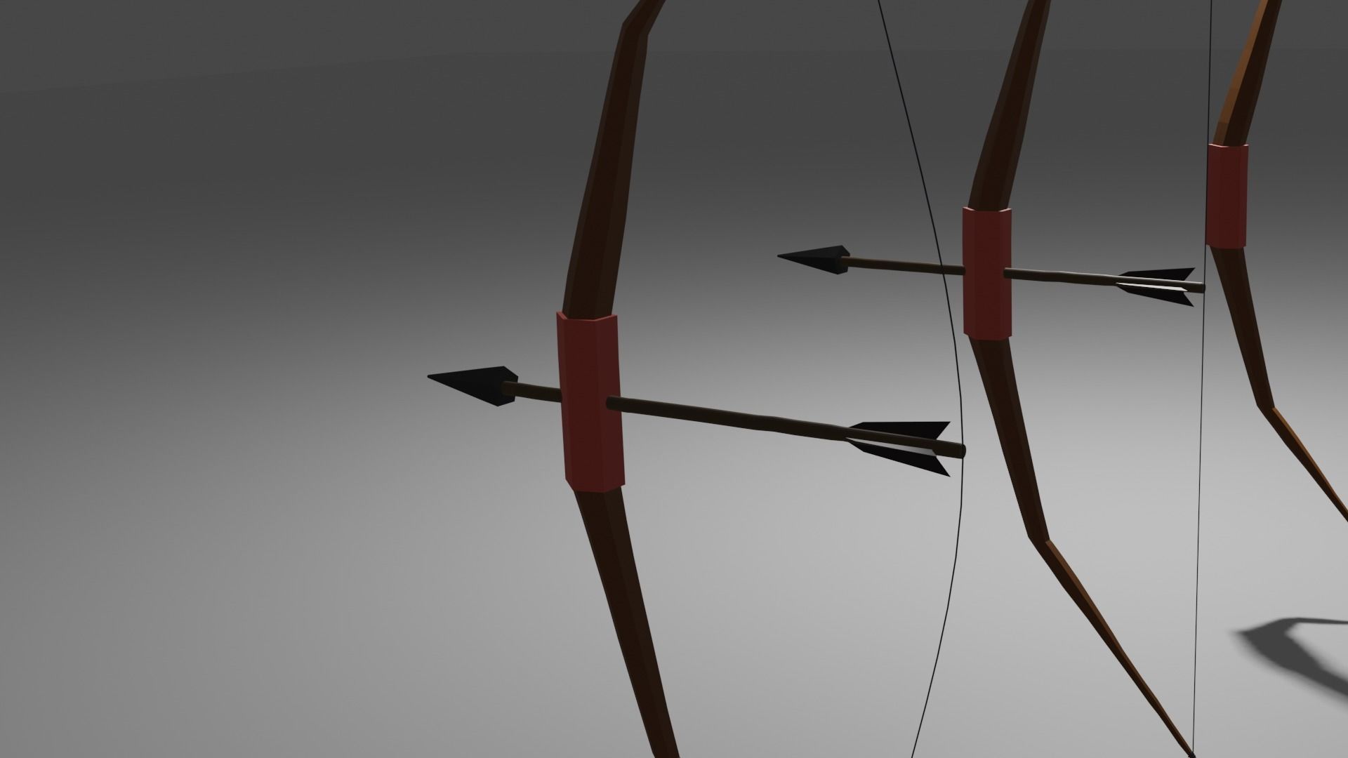 stylized bow 3D model_1