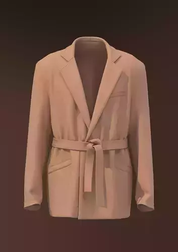 Belt knot jacket men