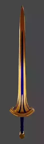 Excaliber egyptian sword Low-poly 3D model