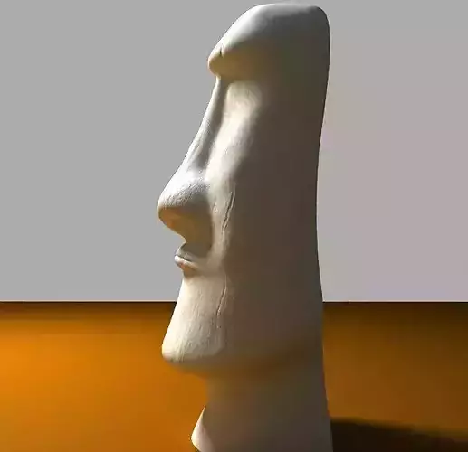 Moai Statue 3d Model