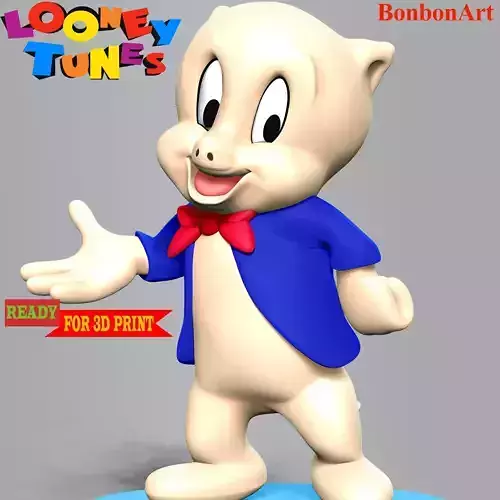 Porky Pig - Looney Tunes  3D print model