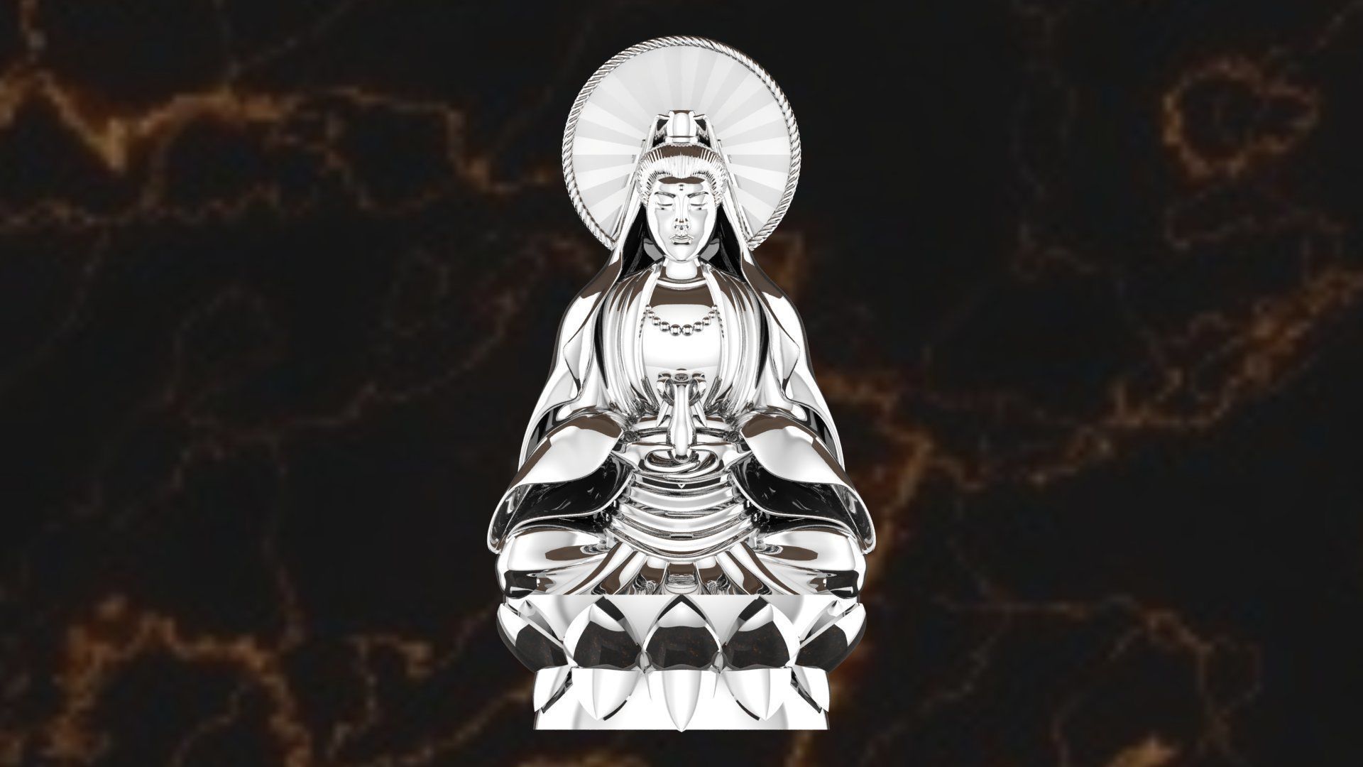 Namo Guan shi yin pusa 3D print model_3