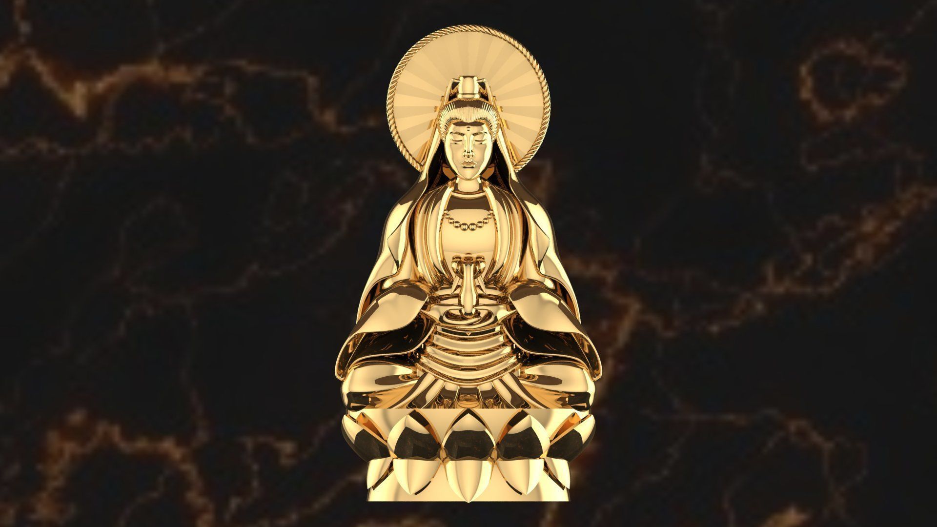Namo Guan shi yin pusa 3D print model_2