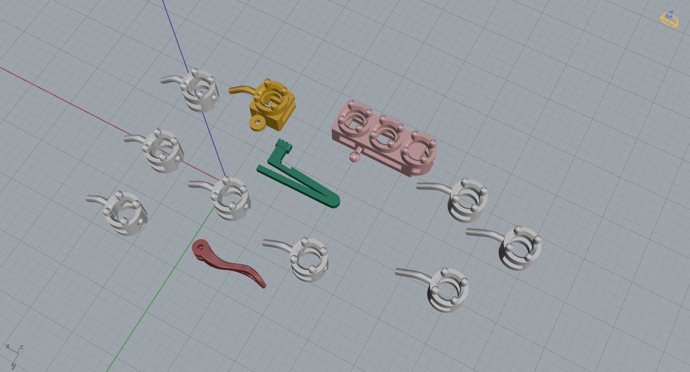 Tennis Bracelet 3D print model_14