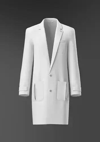 Crombie coat men 3DClo Marvelous Clothes 3D Model