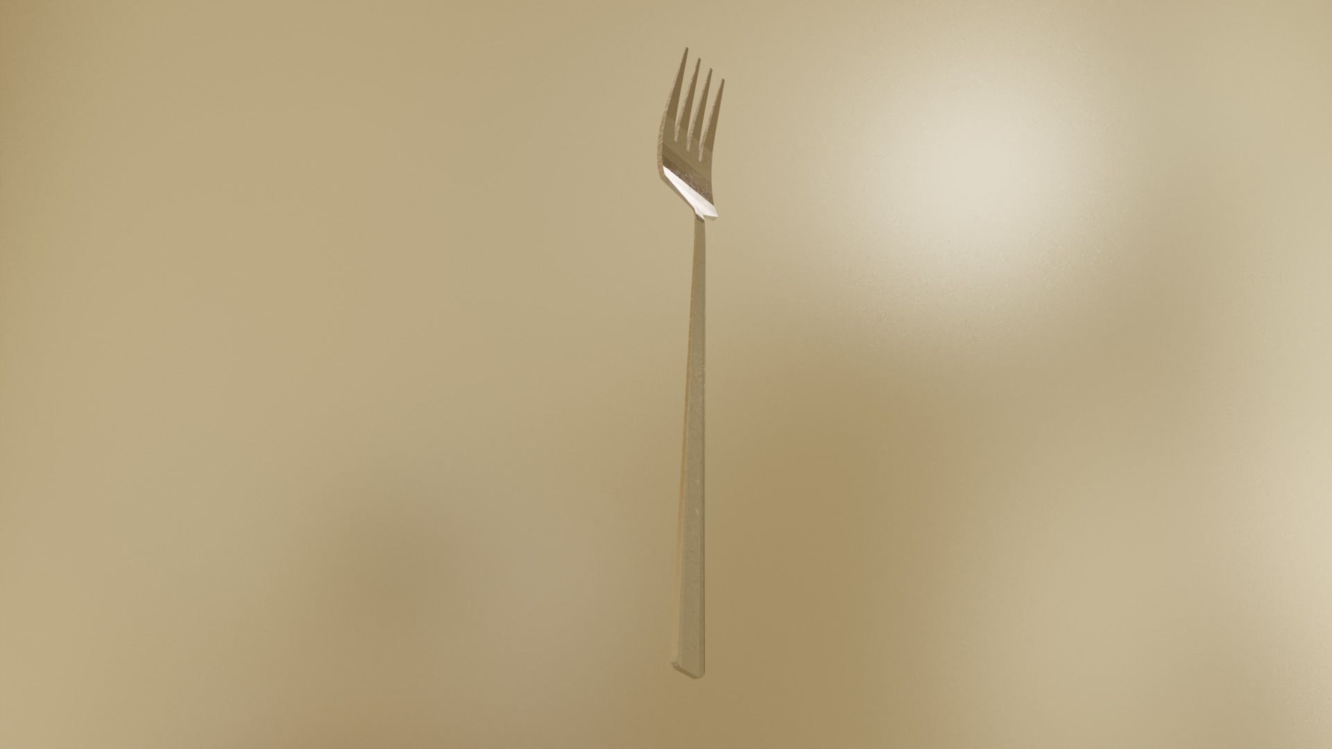 Common Fork Low-poly 3D model_7