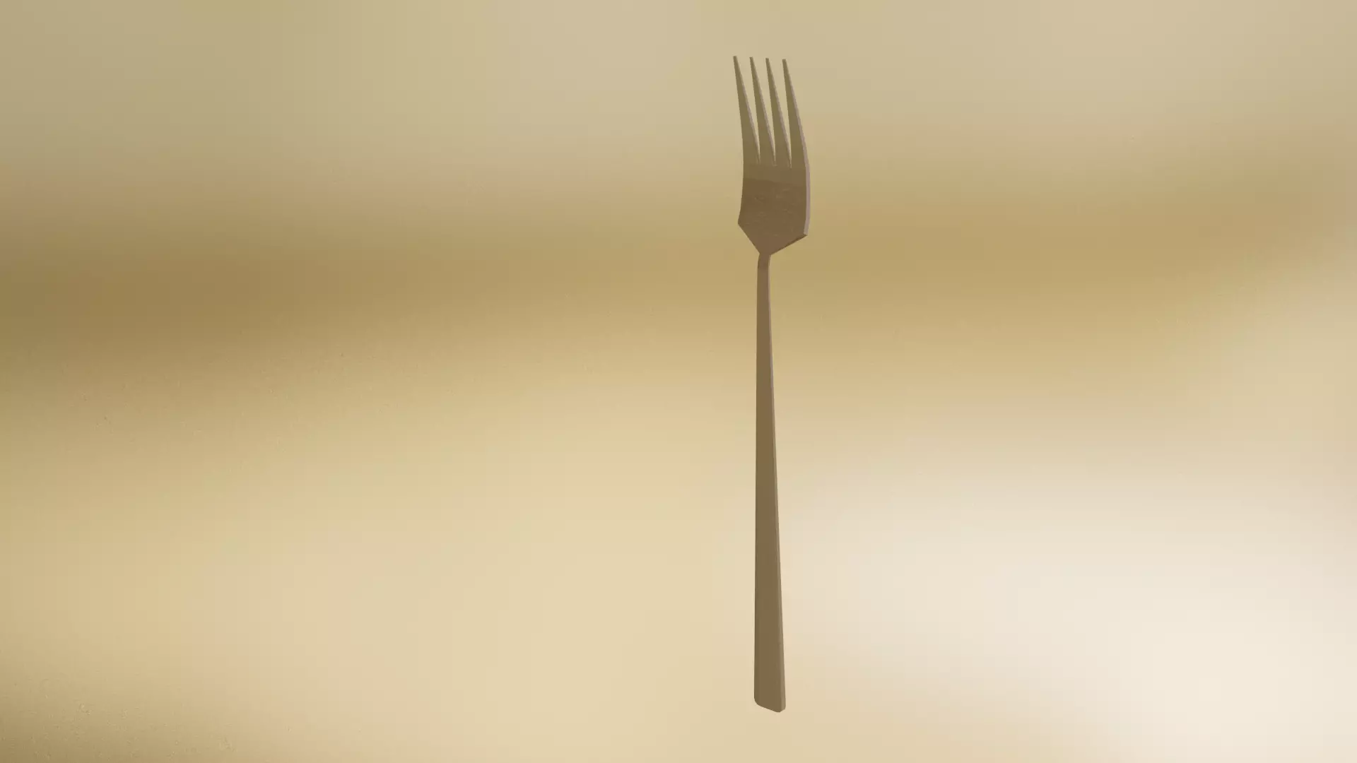 Common Fork Low-poly 3D model_0