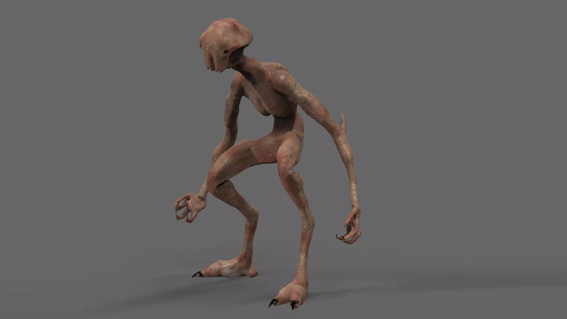 Fantasy Creature Low-poly 3D model_0