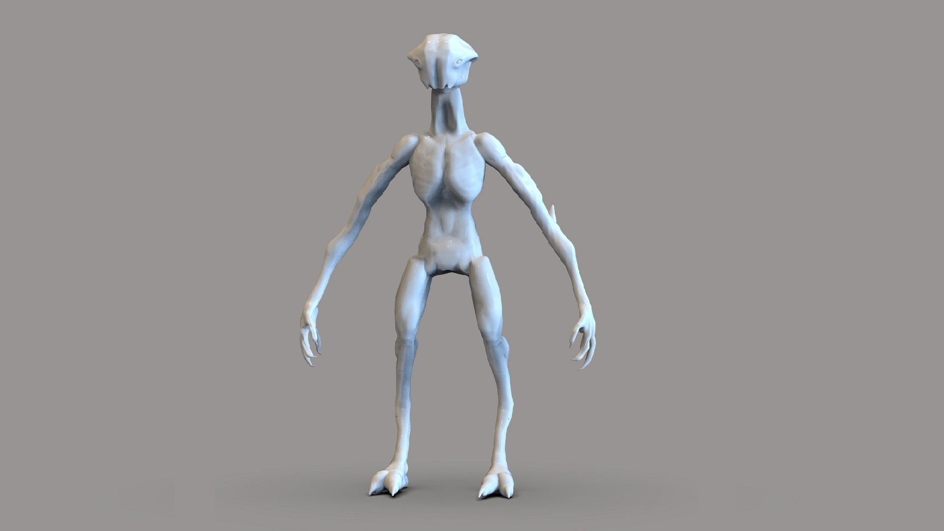 Fantasy Creature Low-poly 3D model_6