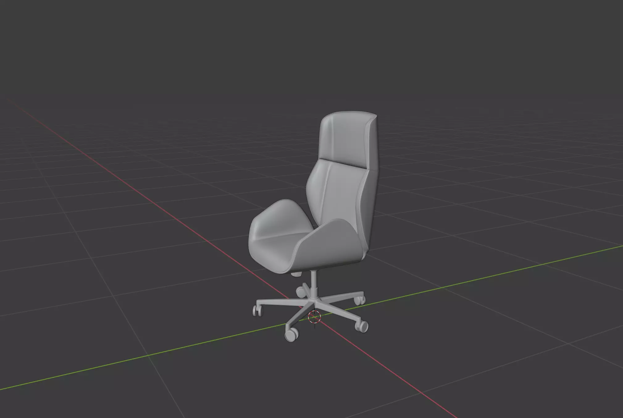 Office Chair Free 3D model_0