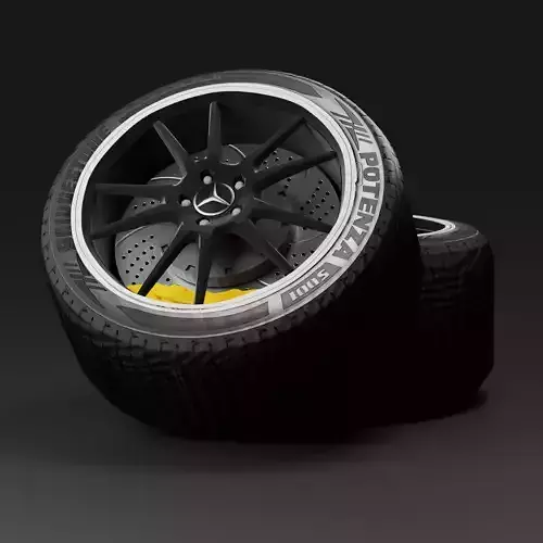 Mercedes-Benz AMG GTR Car Wheels  3D model