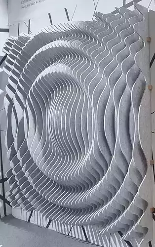 Silentmax3D acoustic panel 244x244x24 cm Free 3D model