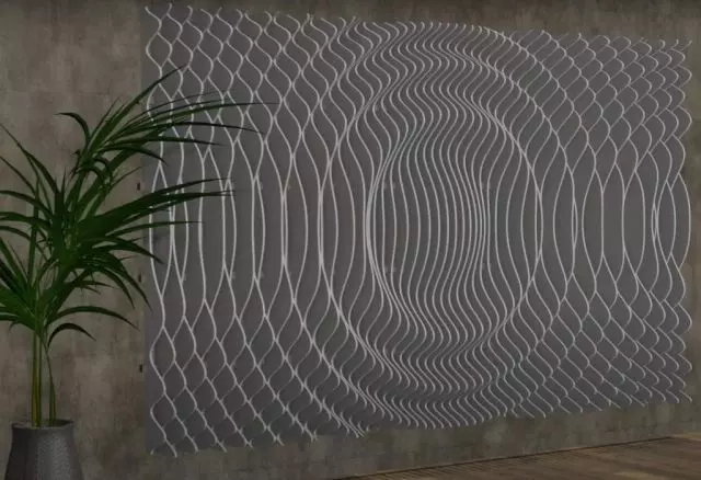 Silentmax3D acoustic panel 400x244x24 cm Free 3D model