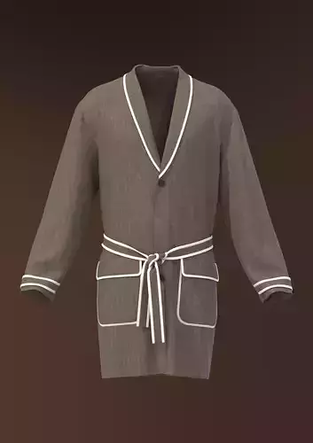 Robe coat men 3DClo Marvelous Model Design Garment