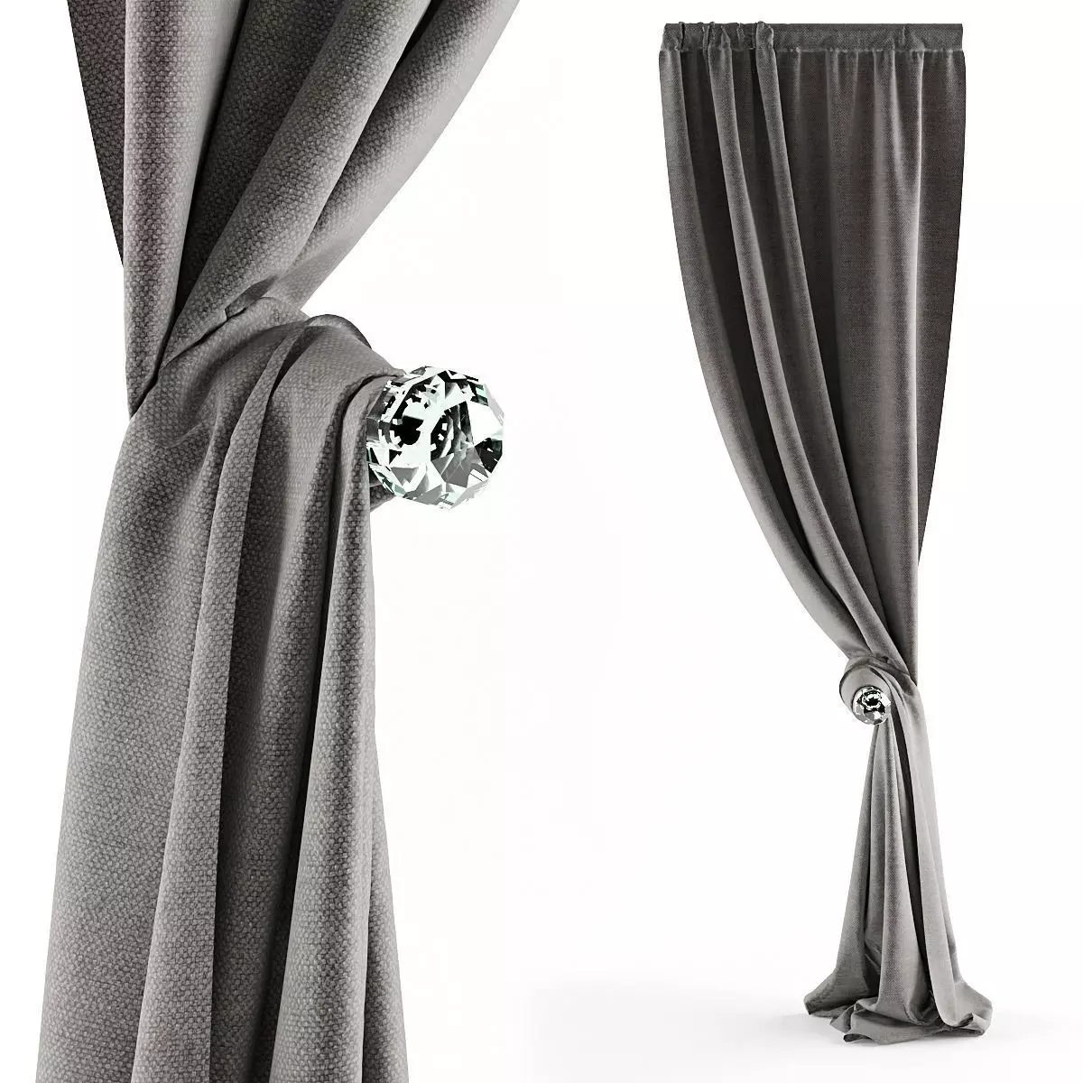 Curtains Twist 3D model