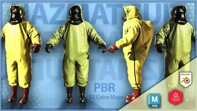 Hazmat Suit 3D model