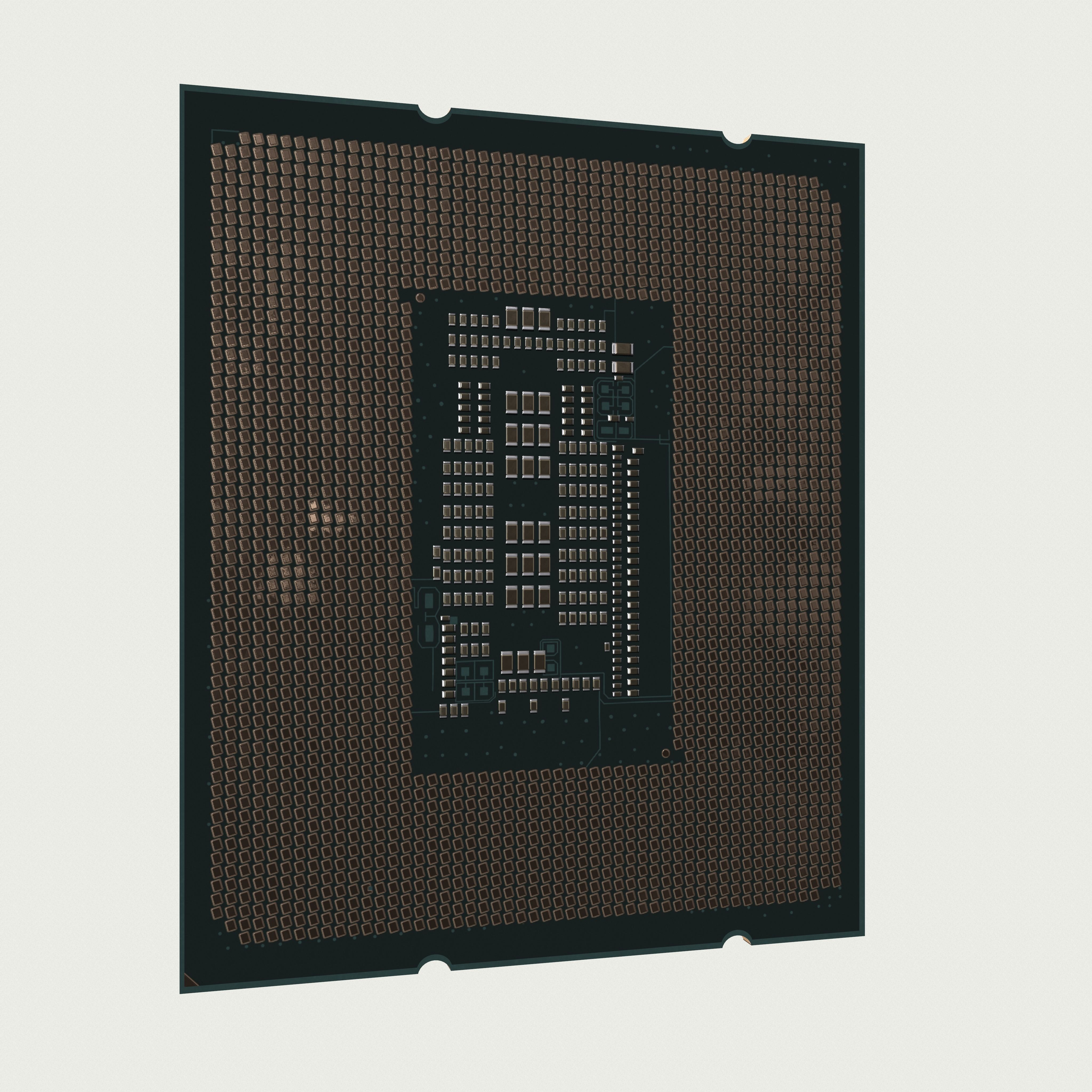 CPU Intel Core i9 12900K Low-poly 3D model_24