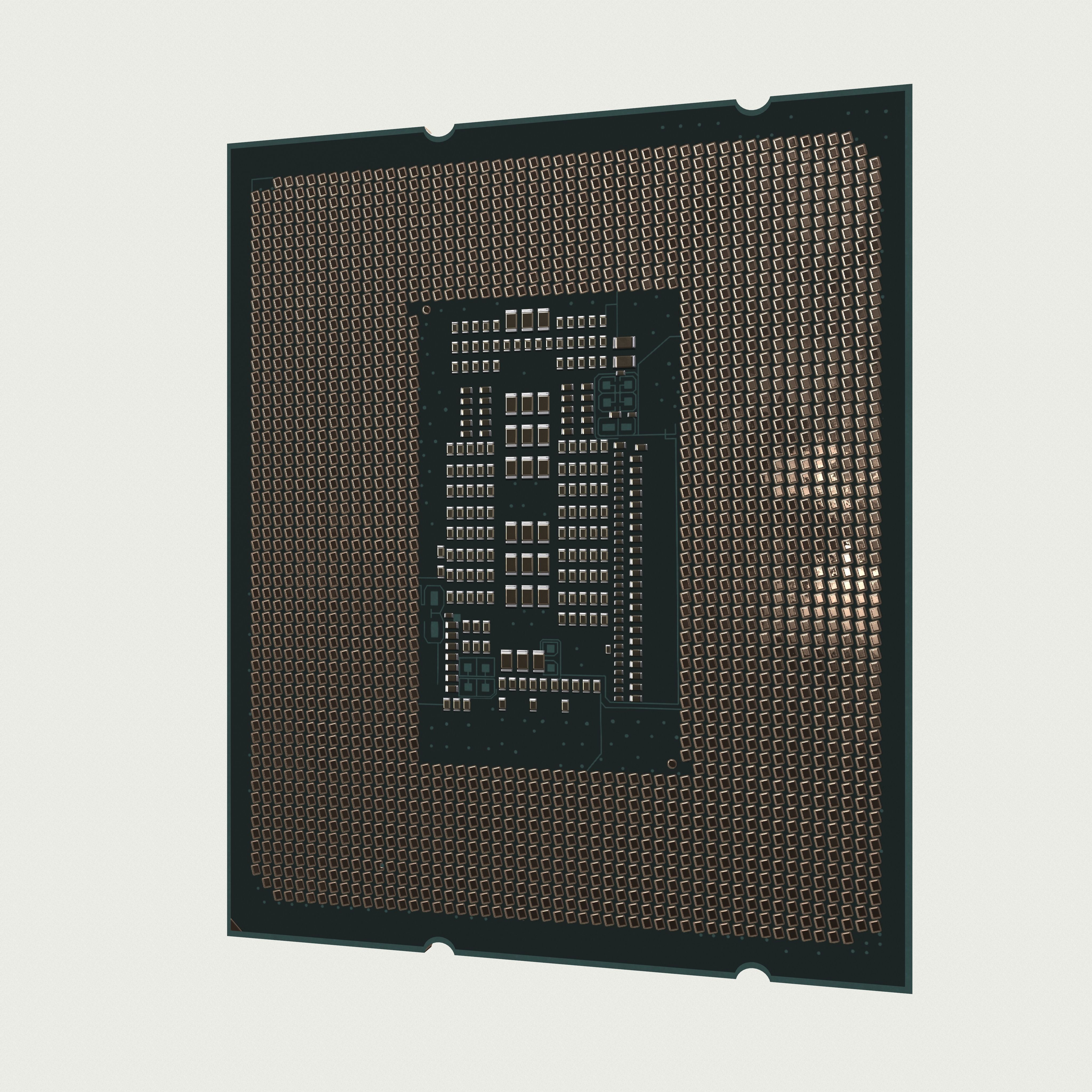 CPU Intel Core i9 12900K Low-poly 3D model_22