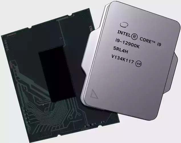 CPU Intel Core i9 12900K Low-poly 3D model