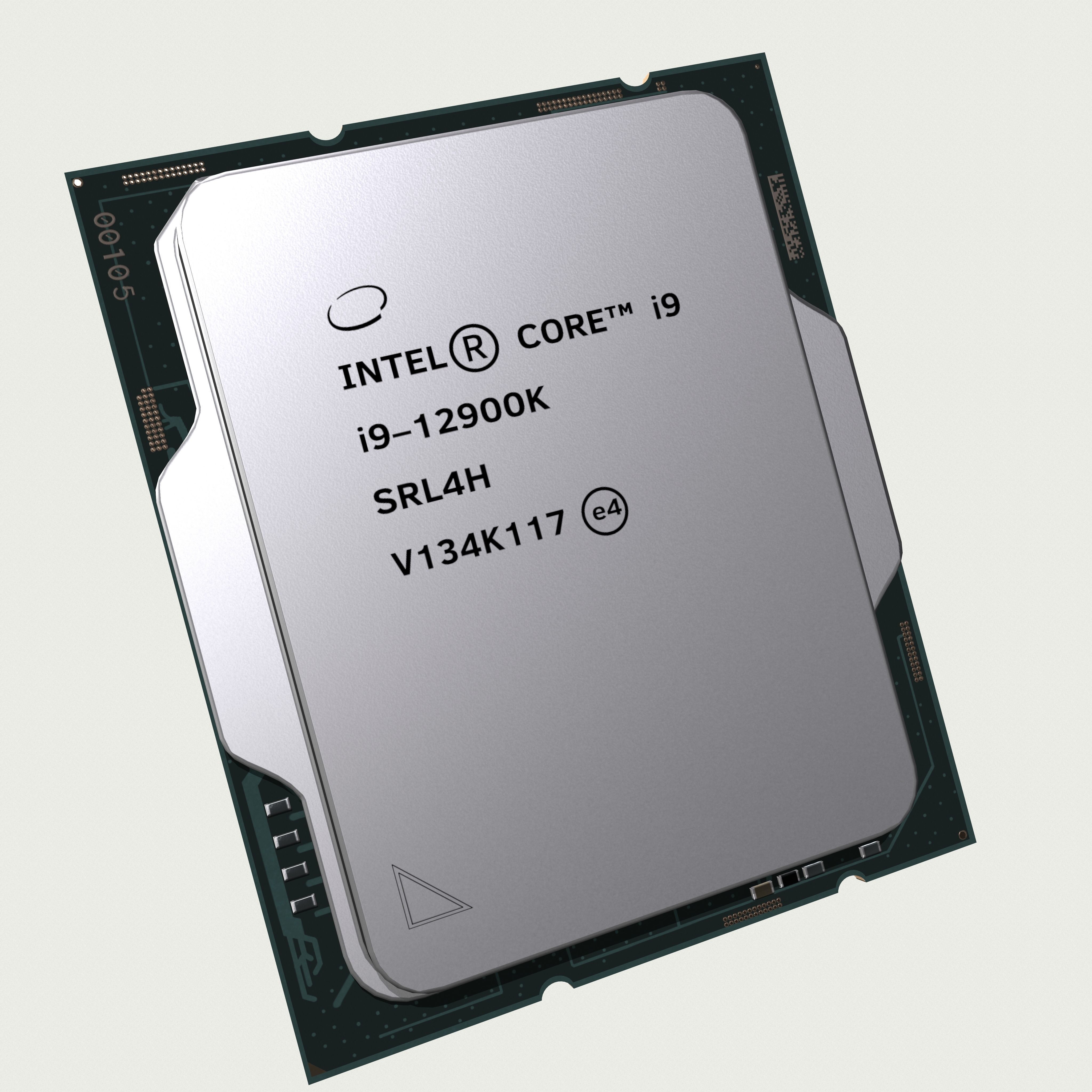 CPU Intel Core i9 12900K Low-poly 3D model_6