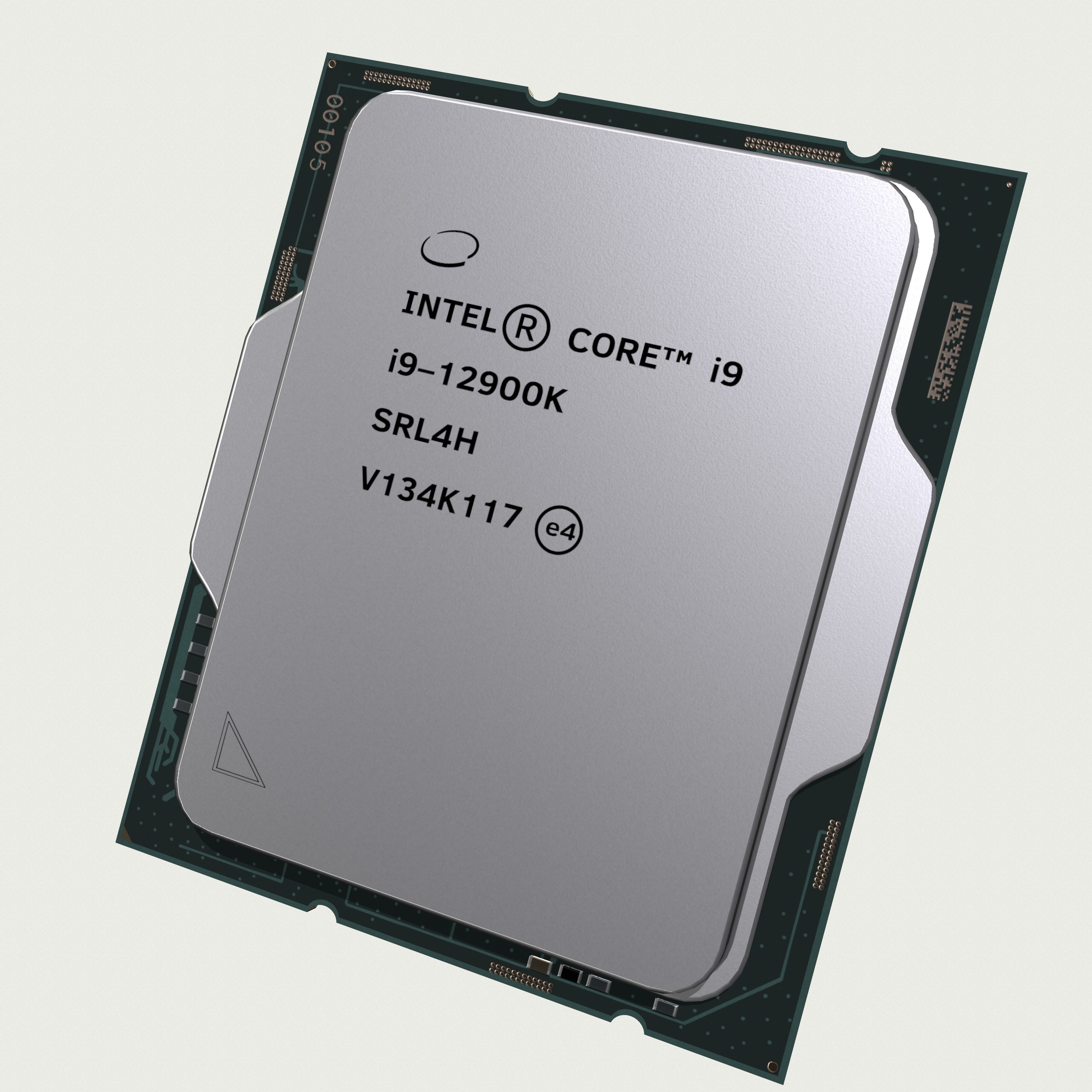 CPU Intel Core i9 12900K Low-poly 3D model_4