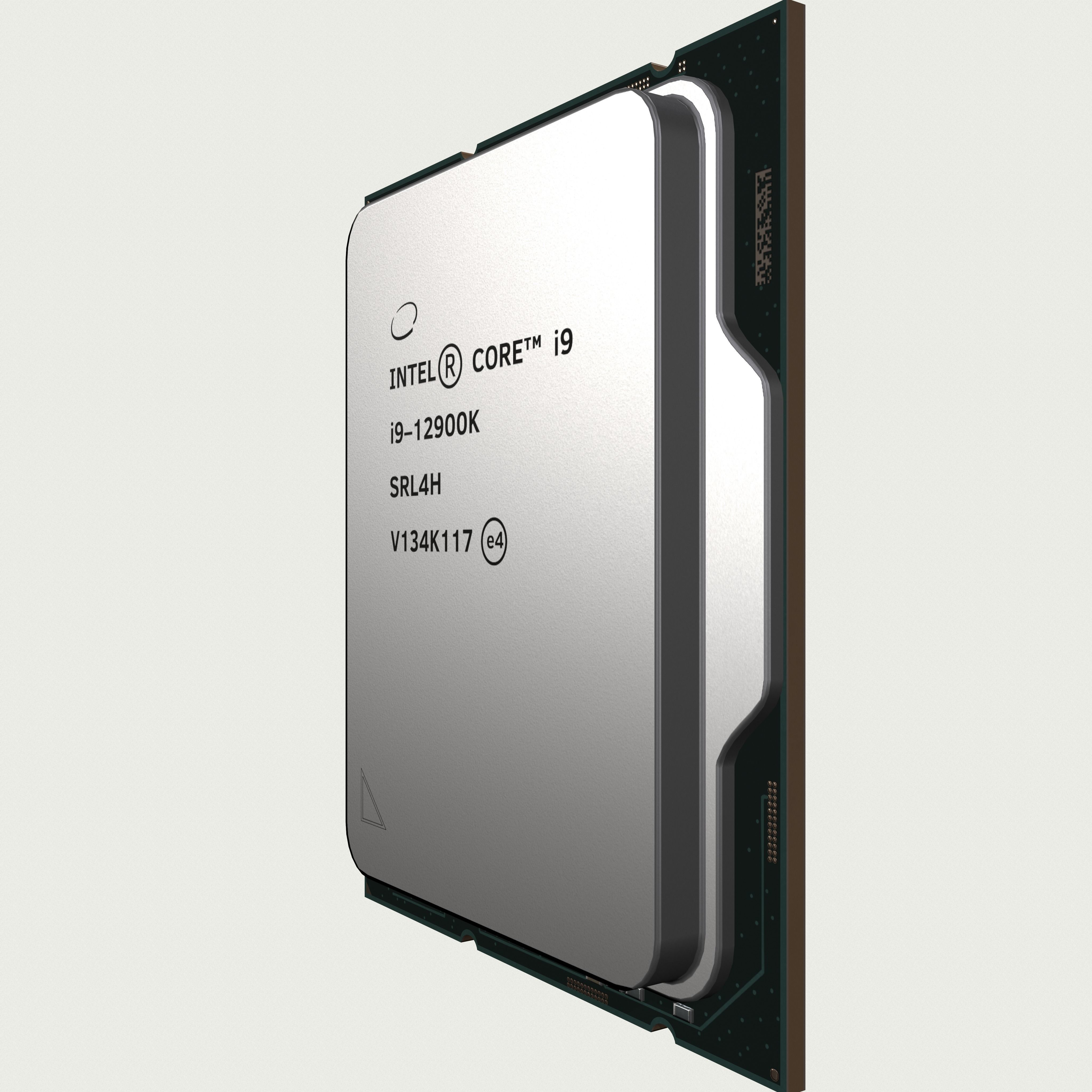 CPU Intel Core i9 12900K Low-poly 3D model_8