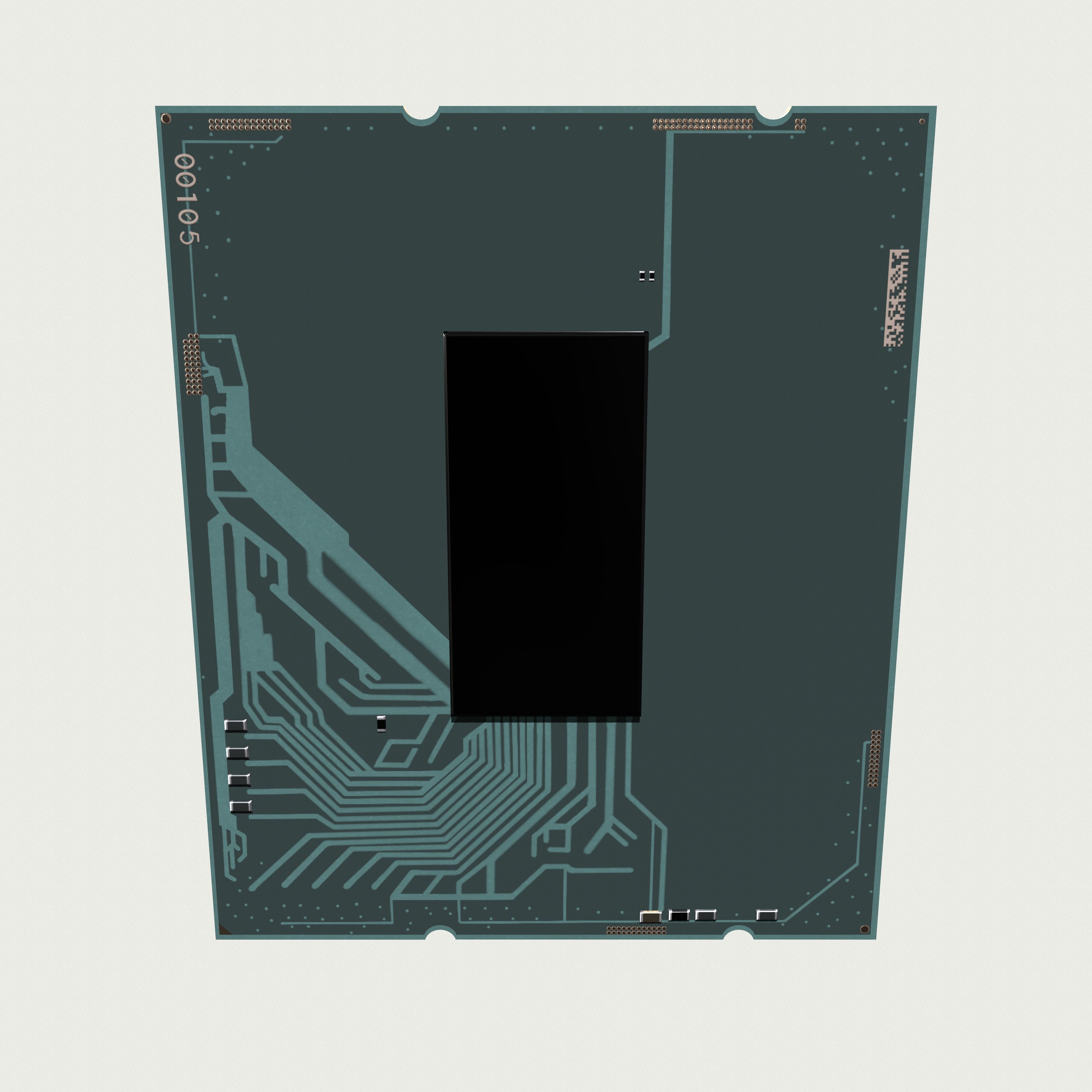 CPU Intel Core i9 12900K Low-poly 3D model_15