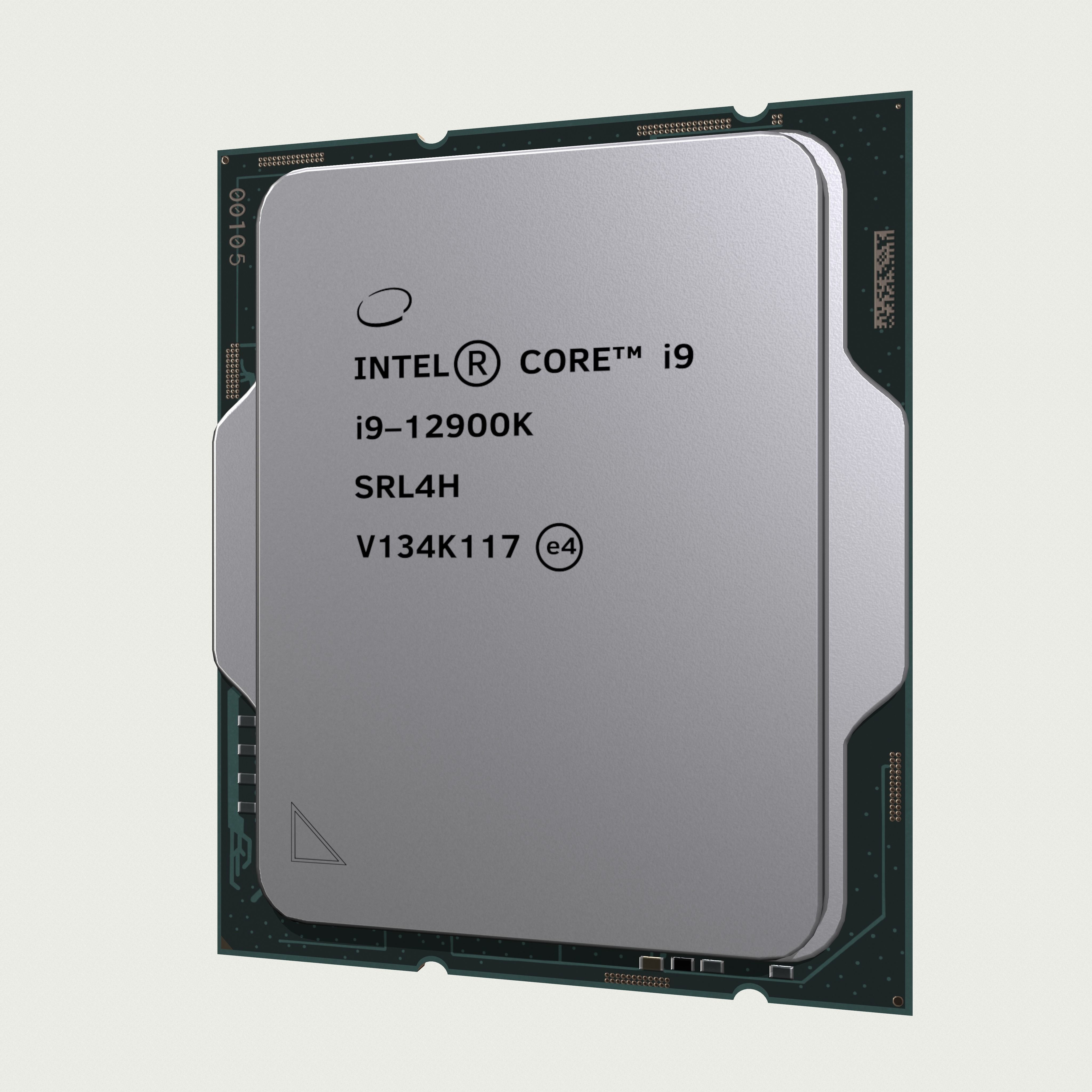 CPU Intel Core i9 12900K Low-poly 3D model_18