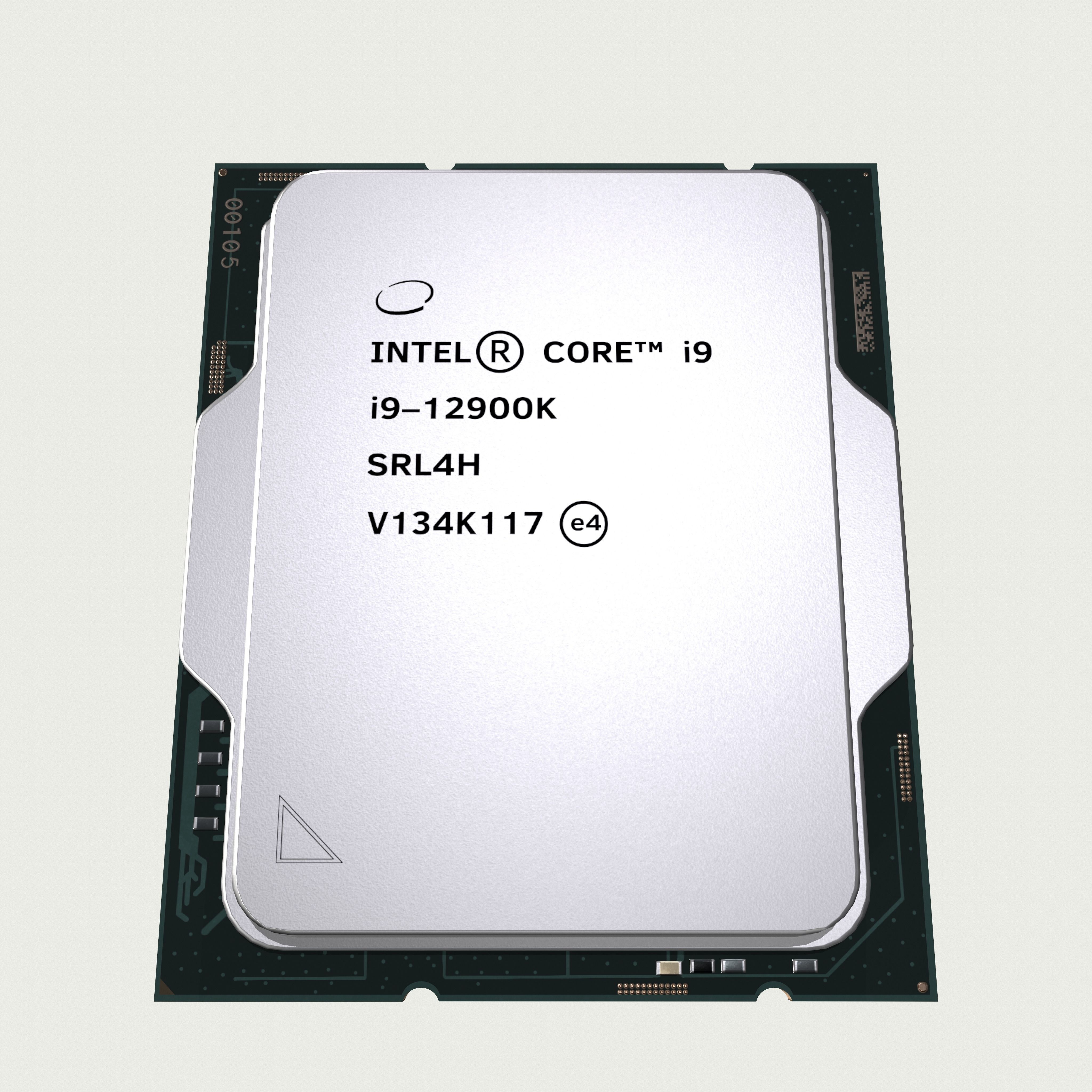 CPU Intel Core i9 12900K Low-poly 3D model_12