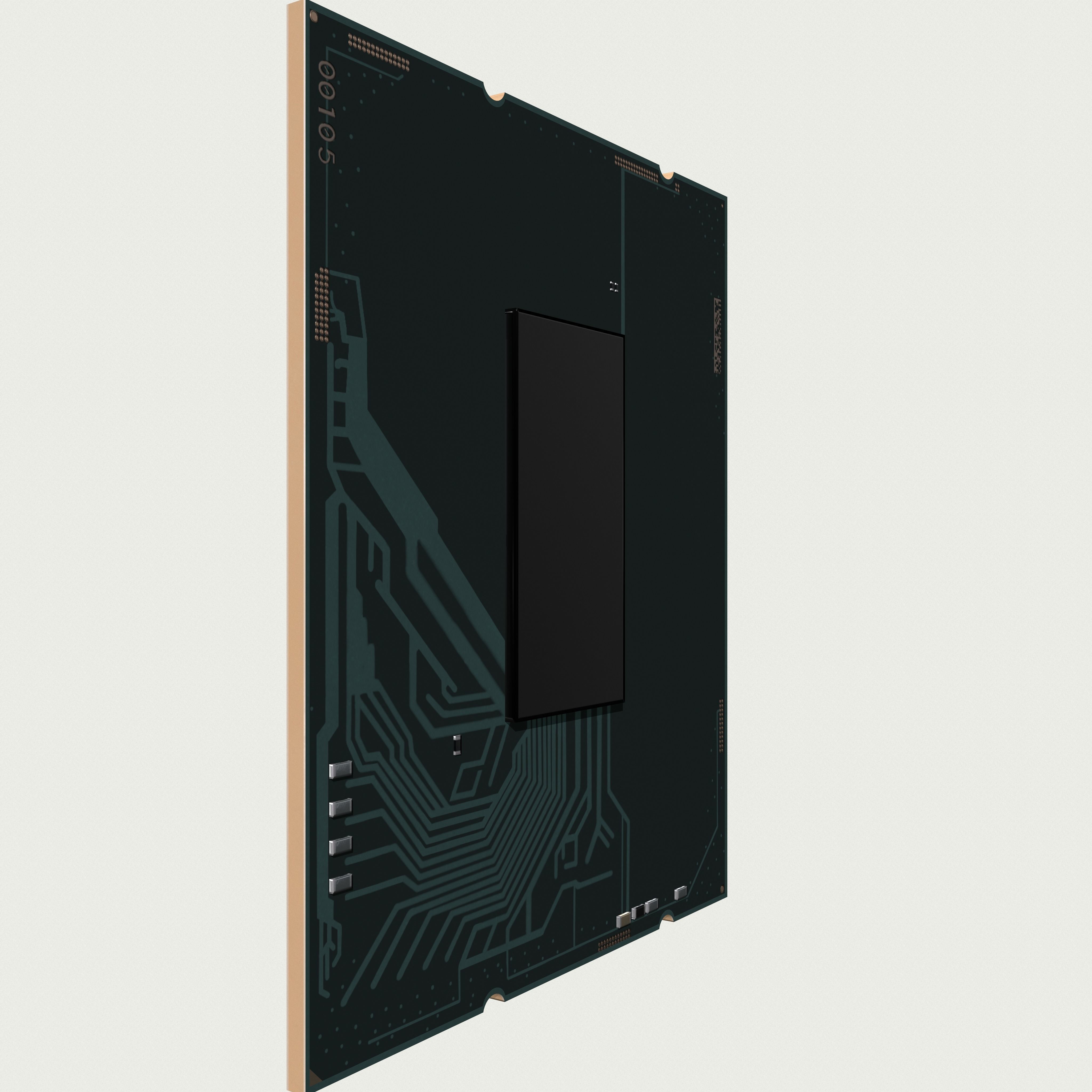 CPU Intel Core i9 12900K Low-poly 3D model_11