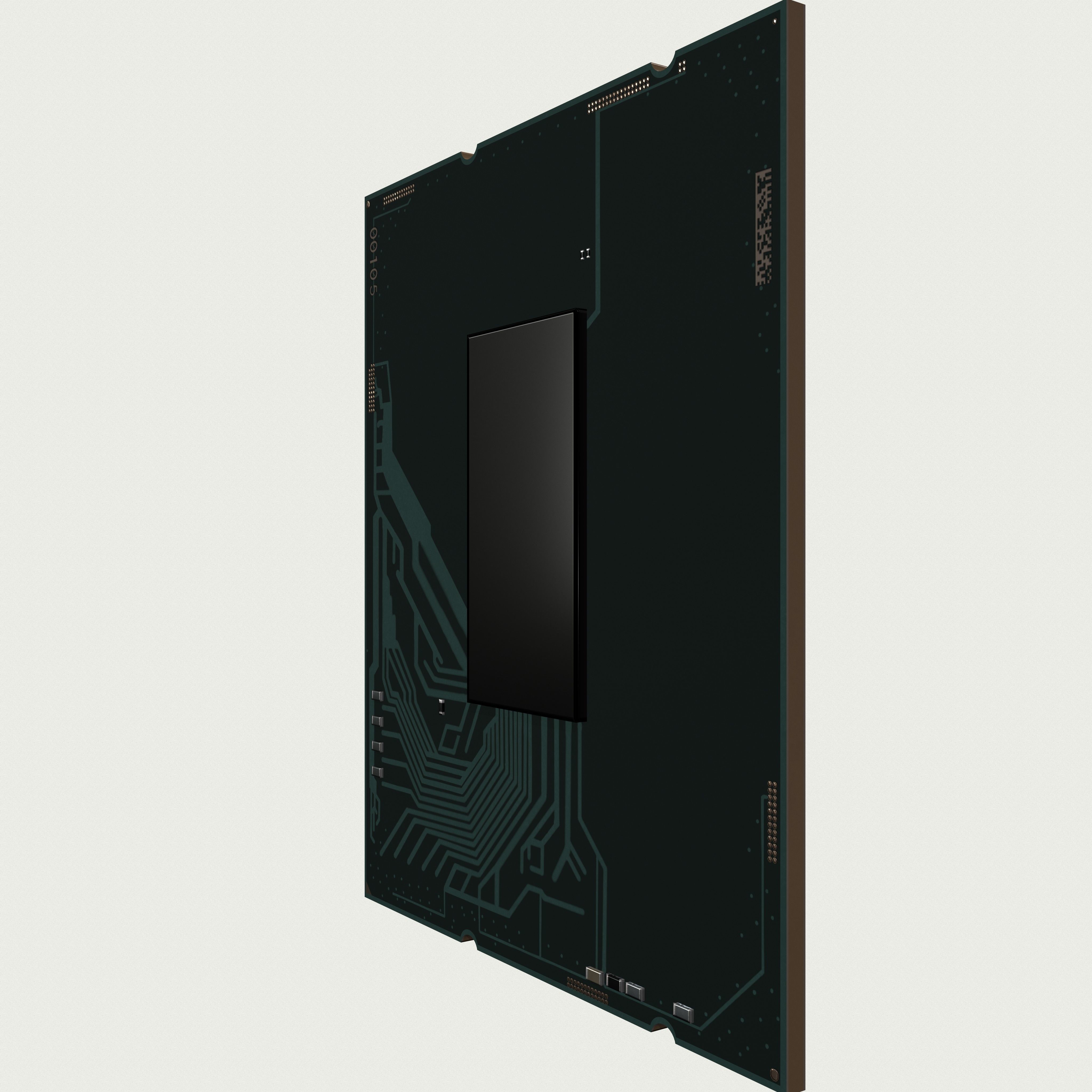 CPU Intel Core i9 12900K Low-poly 3D model_9