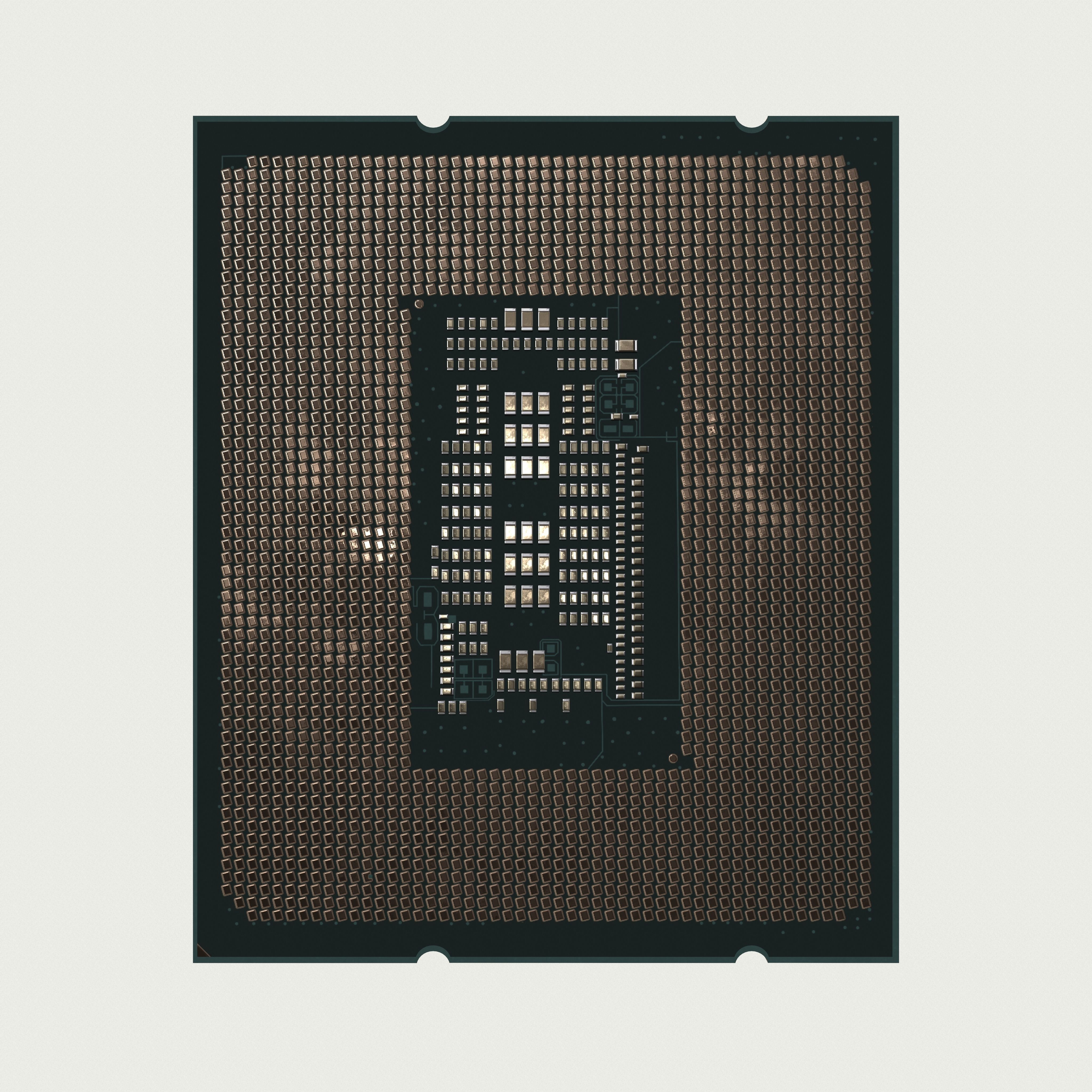 CPU Intel Core i9 12900K Low-poly 3D model_20