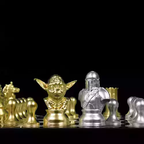 Starwars Figures Chess Set STL file Full 3D print model