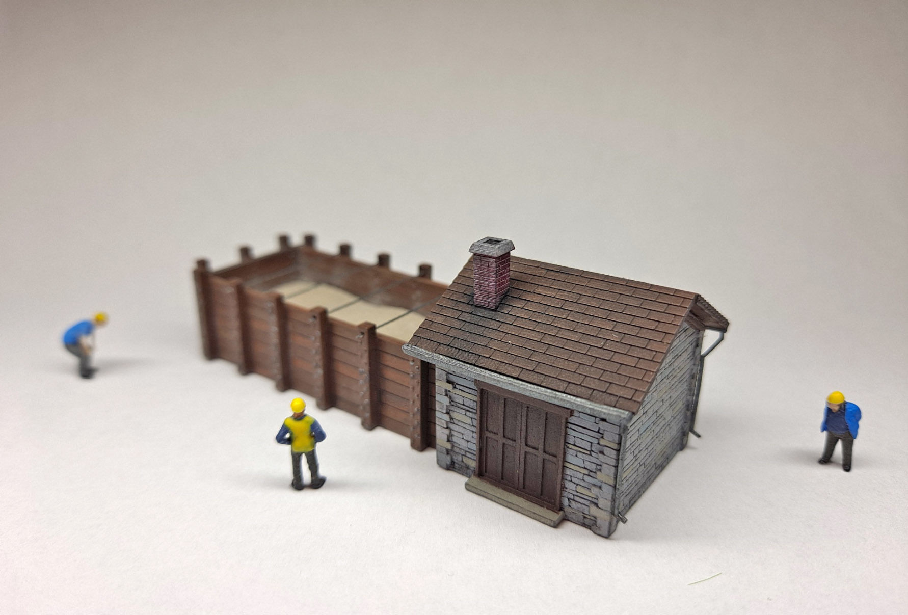 N Scale Sand Drying House 3D print model_1