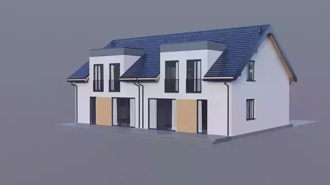 House 6 - residential building 3D model