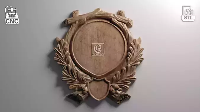 Display Plaque 12 - 3D STL Files for CNC 3D print model
