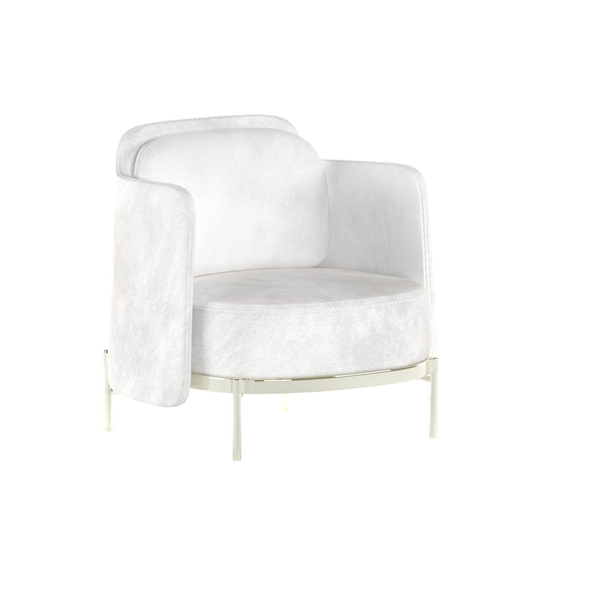 Armchair Tape 3D model_1