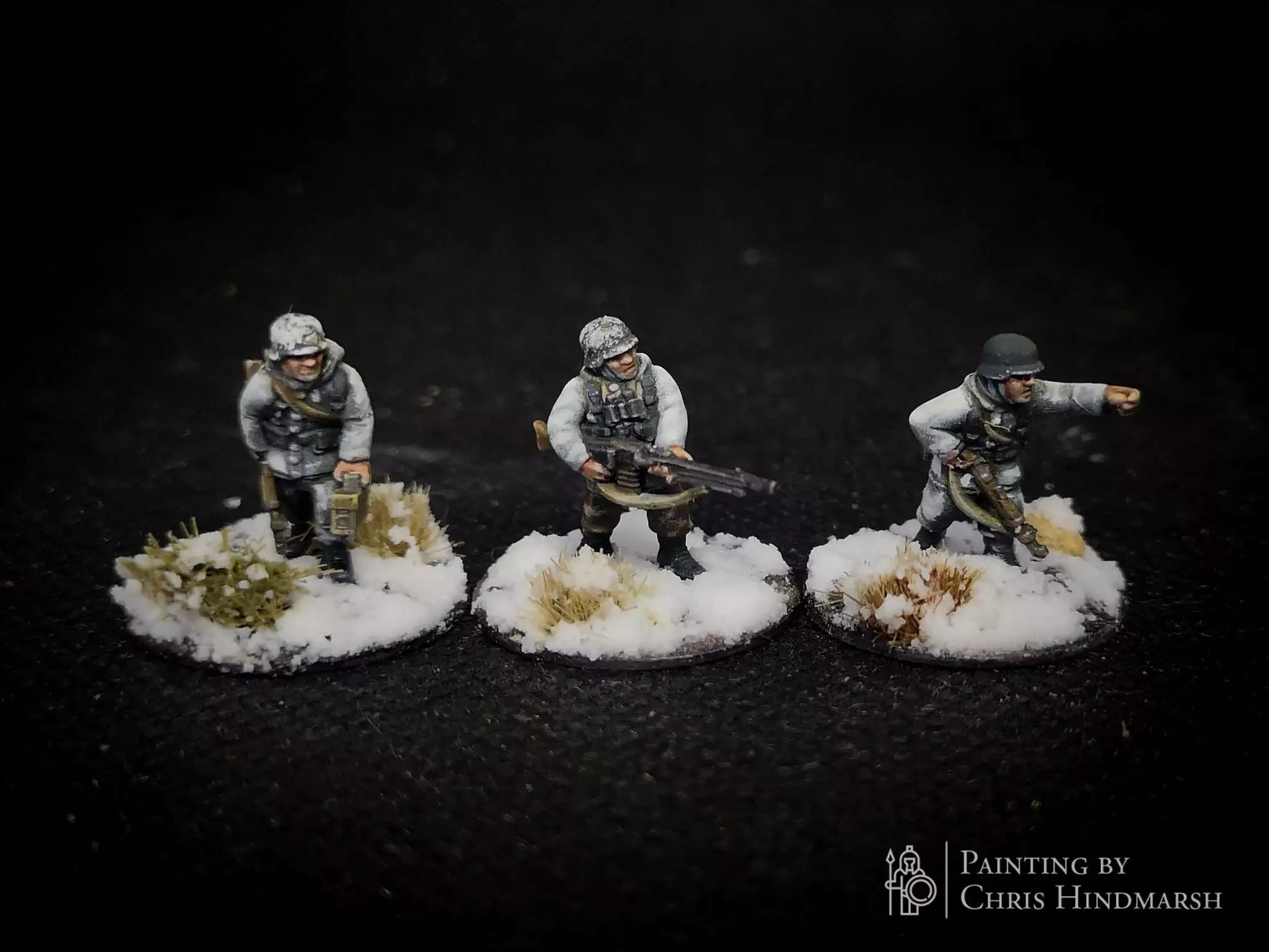15mm Winter Germans MG and NCOs 3D print model